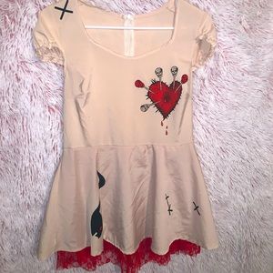 Grungy voodoo queen dress